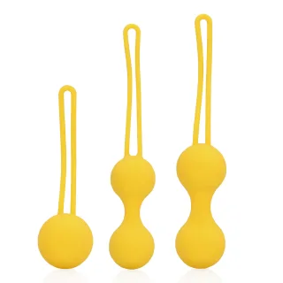 Liebeskugeln-Übungsset Lemonade Yellow 7,6 x Ø 2,9 cm