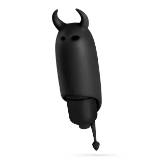 Vibro-Ei O-Pet Devil mit 10 Vibrationsmodi Schwarz Ø 2,5 cm