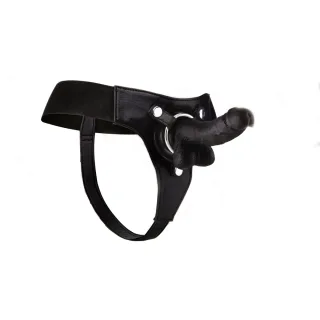 Strap-on realistisch Schwarz 39 x Ø 4,2 cm