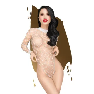 Body Penthouse Scandalous Teddy Weiß XL
