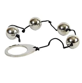 Analkette aus Metall mit vier Kugeln 2 cm