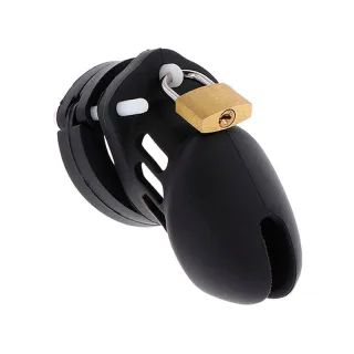 Peniskäfig Hidden Desire Extreme aus Silikon S Schwarz 5,5 x Ø 5,2 cm