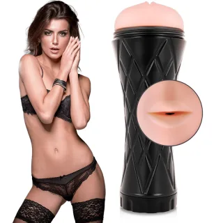 Masturbator Jamyjob Mund mit Hartschale aus TPE Natur