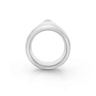 Ergonomischer Eichelring aus Edelstahl, gl?nzend, ? 28 mm