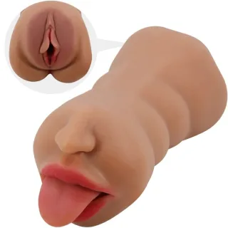 Masturbator Sarah Doppelmasturbator Mund und Vagina Natur