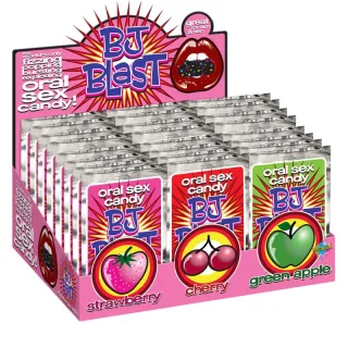Intimpflege BJ Blast Erdbeere/Kirsche und Grüner Apfel Display 36 St.