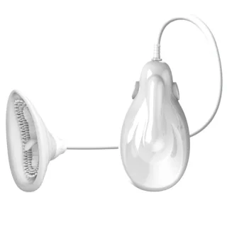 Auflegevibrator Passionate Lover mit Saugfunktion und Fernbedienung Weiß