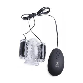 Eichelvibrator Deluxe Dual Transparent 7,6 cm