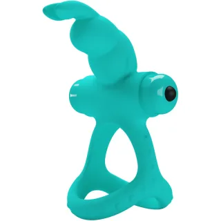 Penisring Figgy mit Hasenohren und 10 Modi Türkis