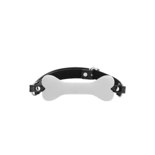 Knochenknebel Silikon Schwarz 62,5 cm