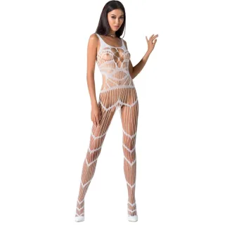 Bodystocking Passion Woman mit Bogenmuster Weiß Einheitsgröße