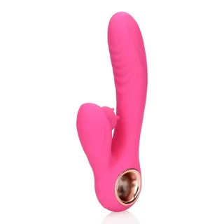 Rabbit-Vibrator mit Zungenspiel und Wärmefunktion Rosa