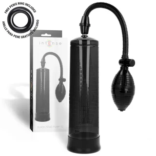 Penispumpe mit Ballpumpe Schwarz 20 x Ø 6,5 cm