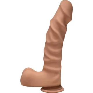 Dildo The D Ragin’ D Dual Density mit Hoden Braun 20,1 x Ø 4,8 cm