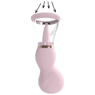 Vulva- und Brustpumpe Sinnlich mit Akku Pink 6,3 cm