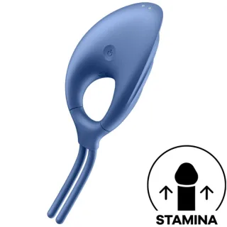 Penisring Satisfyer Swordsman mit Klitoriszunge Blau
