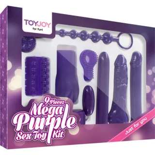 Sextoy-Set Mega Purple neun Teile Lila