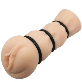 Masturbator Vagina mit Ringen Natur