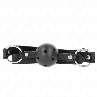 Ballknebel Hohlball Modell 1 Schwarz 63,5 x 4,5 cm