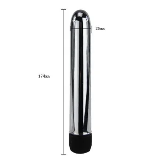 Vibrator Metall Silber 17,4 x 2,5 cm