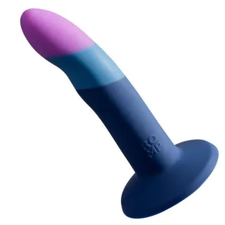 Dildo Piccolo Dreifarbig mit Saugnapf Bunt 14 x Ø 2,9 cm