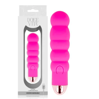 Vibrator Nr. 6 Silikon Pink 13 x Ø 2,8 cm