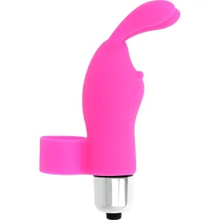 Fingervibrator Ohmama mit Hasenohren Pink 9,8 x 5 cm