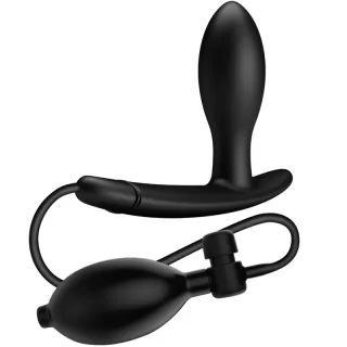 Analplug Drake aufblasbar mit Handpumpe Schwarz
