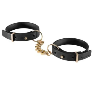 Handfesseln Maze schmal mit Kette Schwarz