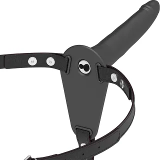 Strap-on Silicone Vibrating Schwarz 15 cm