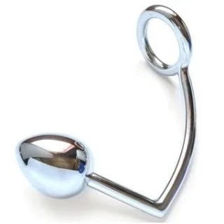 Penisring mit Analhaken und Tropfen Ø 4,5 cm