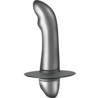 Analplug Anfänger-Prostatavibrator Grau 11 x 6 cm
