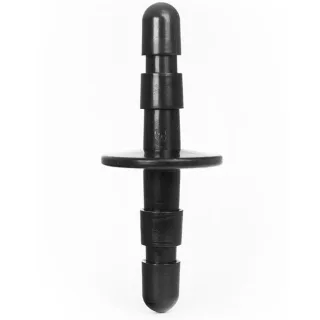 Analplug Hung System Doppelseitig Schwarz 18 x 7 cm