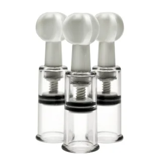 Nippel- und Klitoris-Sauger Twisted Triplets Transparent 10,1 cm