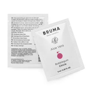 Gleitgel Bruma Aloe Vera Bubblegum auf Wasserbasis Einzeldosis 6 ml
