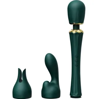 Massagestab Kyro Wand mit zwei Aufsätzen Grün 29,1 x 5,35 cm