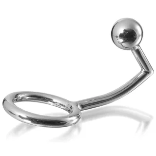 Penisring mit Analhaken und Kugel Ø 4,5 cm