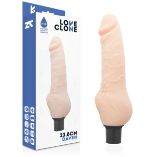 Vibro-Dildo Daven selbstschmierend Natur 23,8 x 3,8 cm