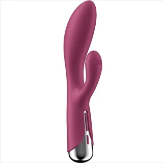 Rabbit-Vibrator Spinning 1 mit Rotation Rot