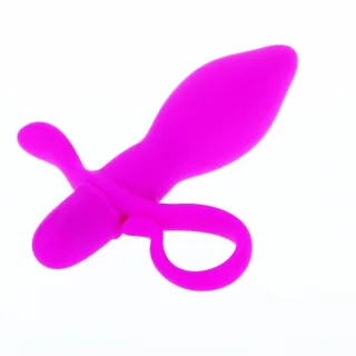 Vibrator Taylor mit Griffschlaufe und 10 Funktionen Fuchsia 11 cm