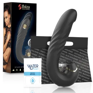 Auflegevibrator Ibiza Technology Sauger mit Stoßfunktion Schwarz