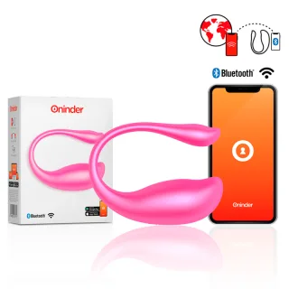 Paarvibrator Oninder Nairobi mit App Rosa 6,5 x 3,5 cm