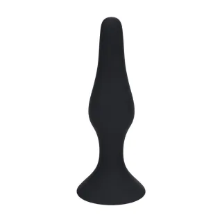 Analplug Slim aus Silikon Schwarz XL