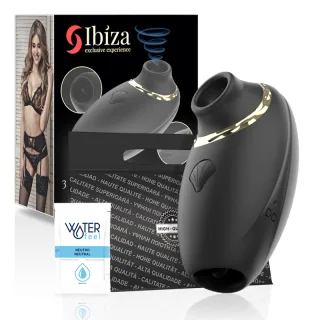 Auflegevibrator Ibiza Technology 3in1 Sauger mit Zunge Schwarz