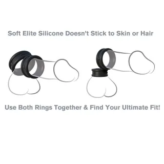 Penisring-Set Max-Width Silicone Rings 2-teilig
