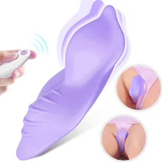 Slip-Vibrator Whisper mit Fernbedienung Lila 9,4 x 5 cm