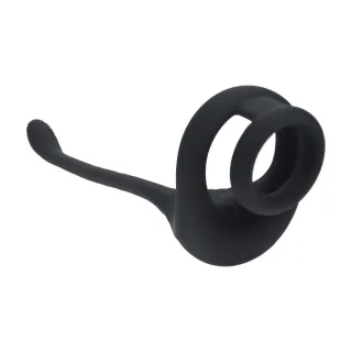 Prostata-Vibrator mit Penisring Tri O und Fernbedienung Schwarz Modell 2