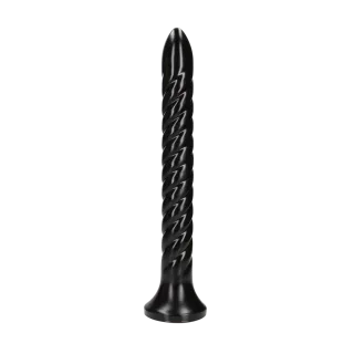 Dildo Anal Snake gedreht Schwarz 30 x Ø 3,6 cm