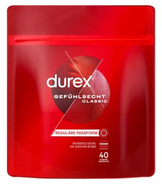 Durex 40 Gefühlsecht Classic Kondome 56 mm