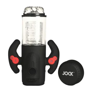 Masturbator Turbo Max rotierend, stoßend und saugend Schwarz/Rot 14,5 x Ø 8,4 cm